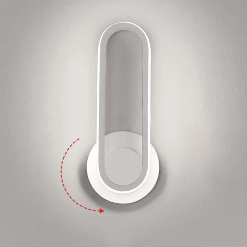 Apliques de pared oblata de estilo minimalista moderno placas de luz