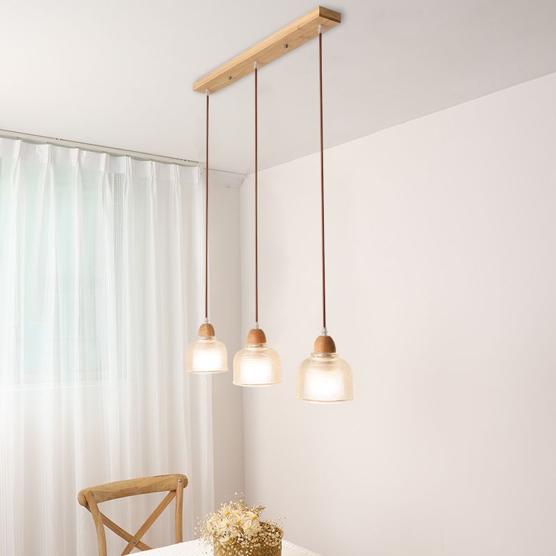 Pendre nordique moderne en bois suspendu plafond plafond pour salle à manger