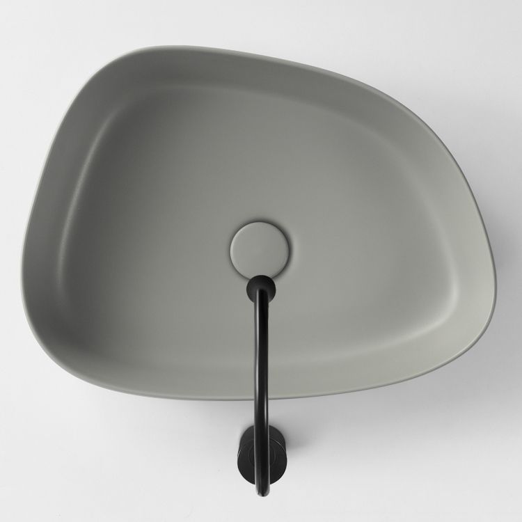 Modern Vessel Bathroom Sink Porcelain Specialty Shut-Off Valve Included Basin Sink