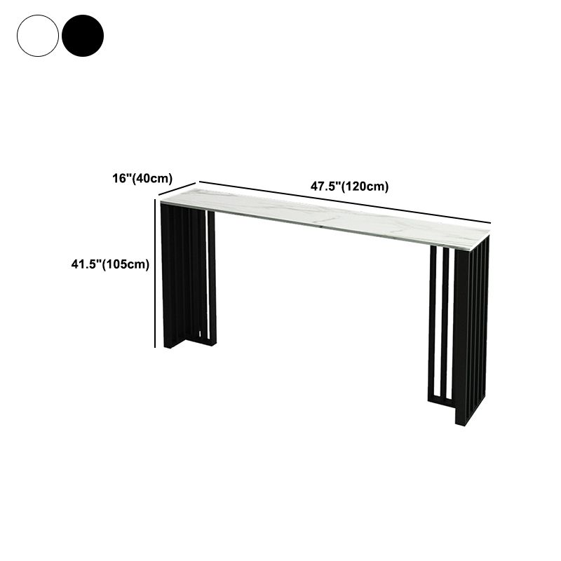 Industrial 1/2/4 Pieces Bar Table Set Rectangle Bar Table with High Metal Stools