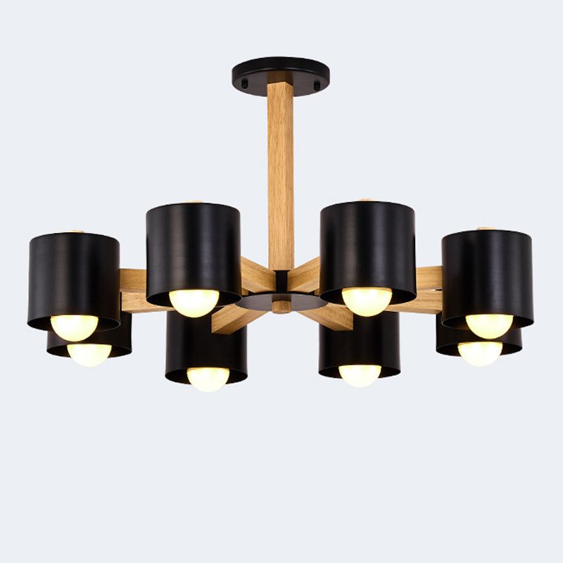 Multi -licht cilindrische tak hangende lichten moderne stijl metaalhangende verlichting