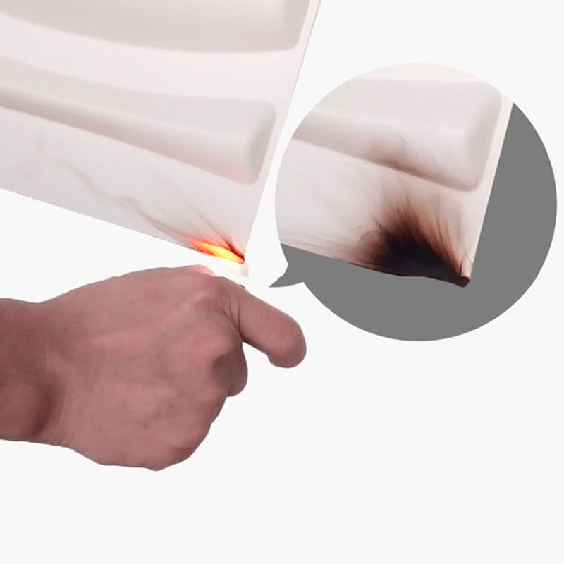 Square Interior Wall Paneling Peel and Stick Texture Effect Wall Paneling