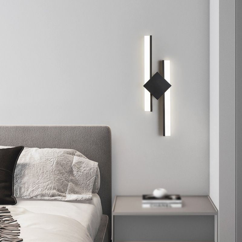 Metal Geometric Wall Light Modern 2-Light Wall Lights for Bedroom