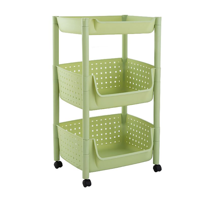 14" Wide Bookshelf Contemporary Style Bookcase with Casters for Home Office