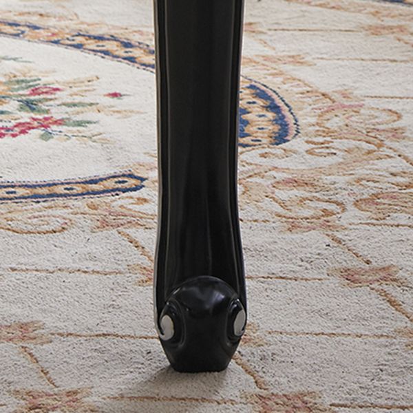 Rectangle White Dining Table Victorian Stone Table with 4 Legs