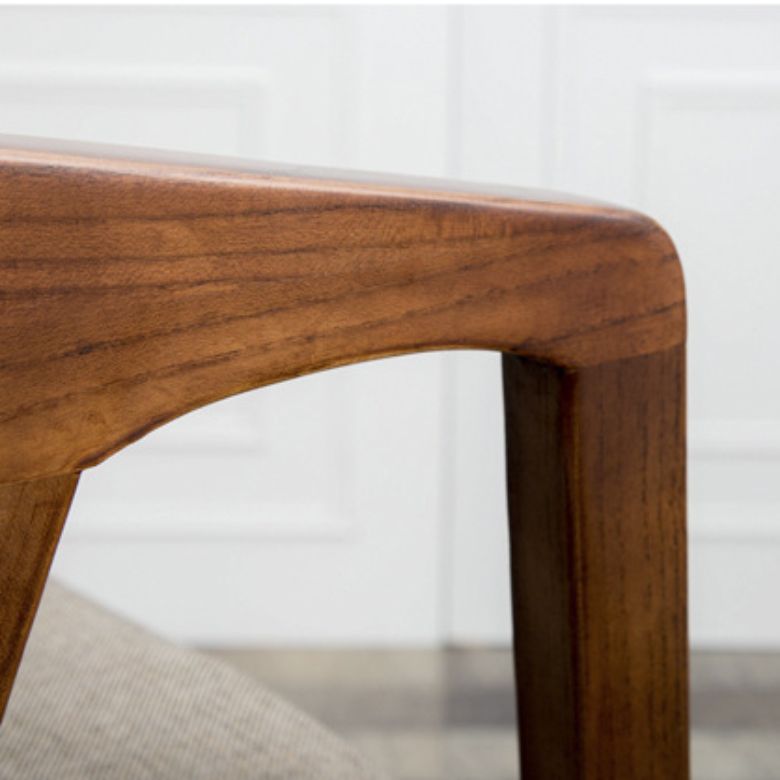 Dining Room Arm Dining Chair Home Pine Wood Open Back Dining Chair