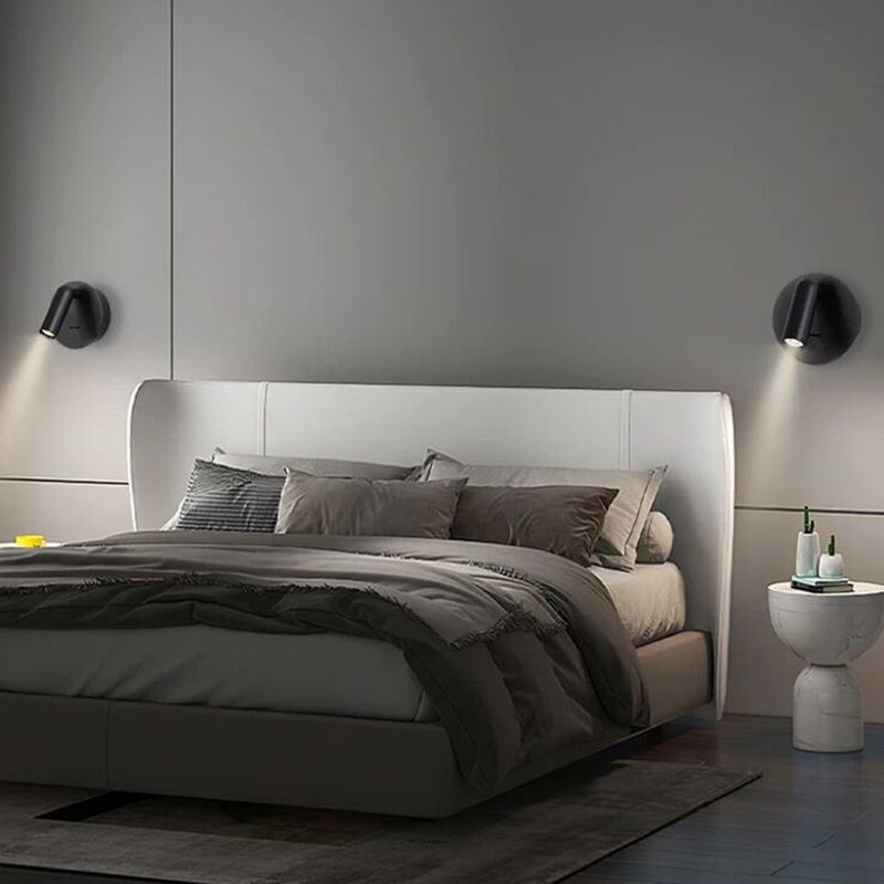 White/Black Modernism Single Wall Mounted Sconce LED Wall Light for Bedroom