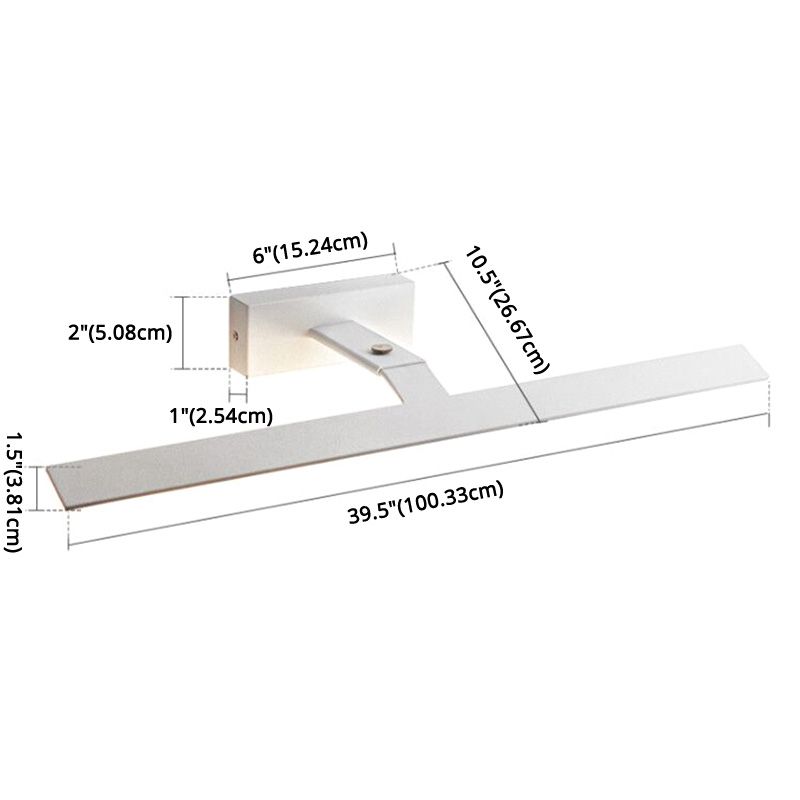 Strip Metal Wall Mounted Vanity Lights Modern Vanity Lighting Fixtures for Bathroom