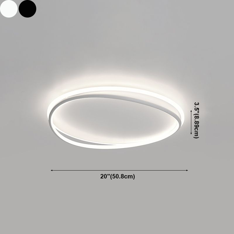 Plafonnier linéaire LED en acrylique, montage encastré en fer forgé de Style concis moderne