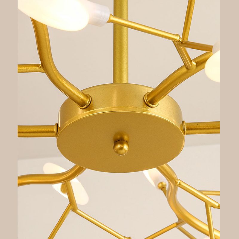 Rami di metallo lampadario lampadario a sospensione Light Style lampadario lampadario per camera da letto