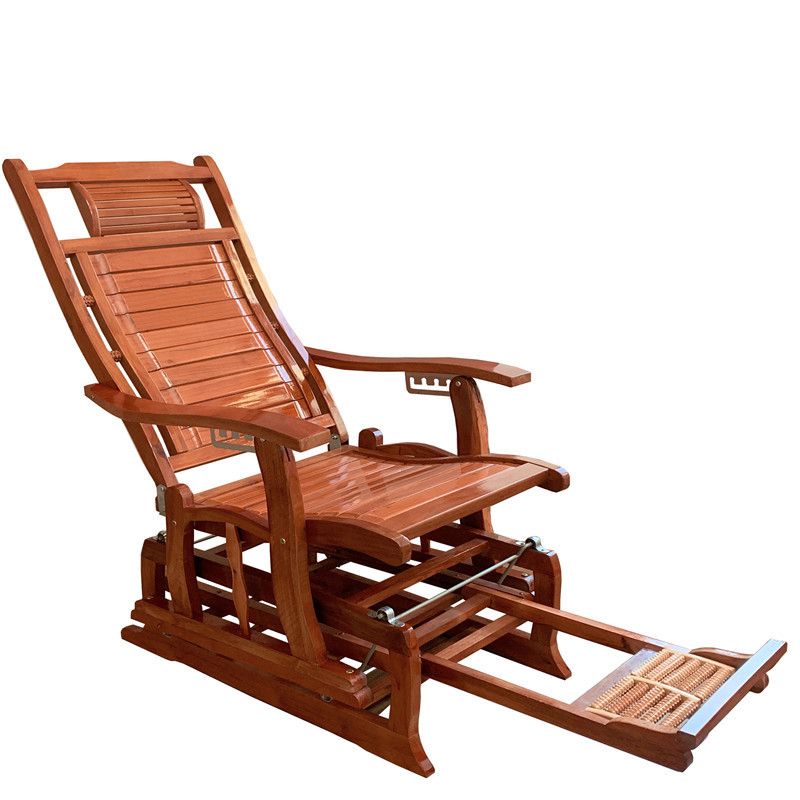 Traditional Rocker Solid Wood Removable Cushions Reclining Recliner Chair