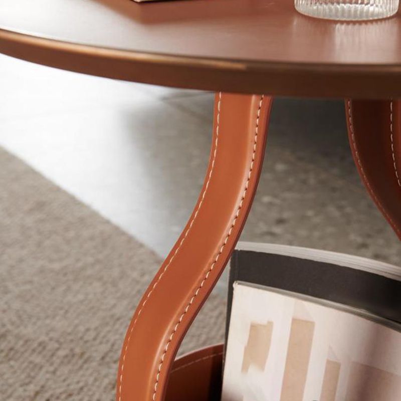 20.87" Tall Mid-century Style Coffee Cocktail Table Pedestal Coffee Table