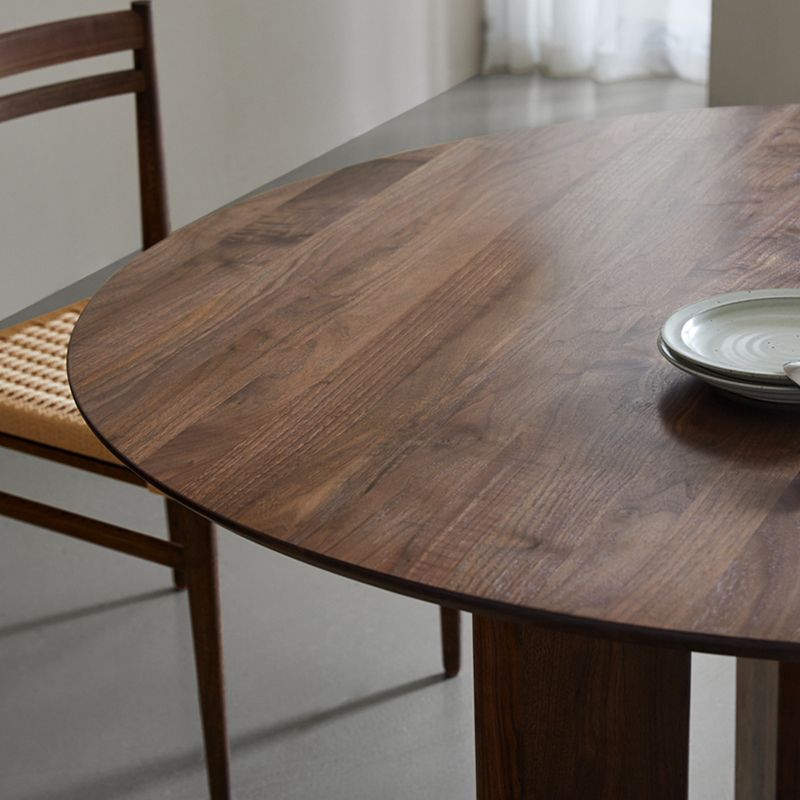 Dinner Kitchen Table Dining Room Round Wood Top Dining Table