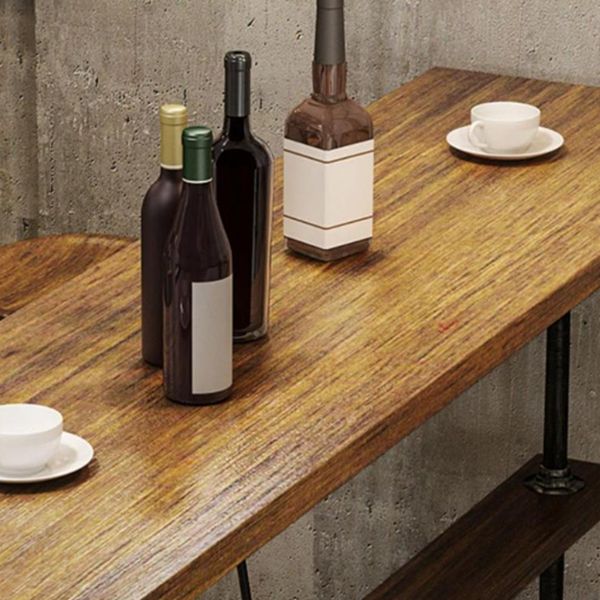 1/4/7 Pieces Counter Height Pub Set Industrial Wood Counter Set