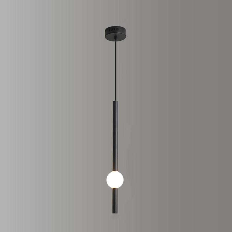 Salle de salle à manger minimalisme de pendentif en fer linéaire