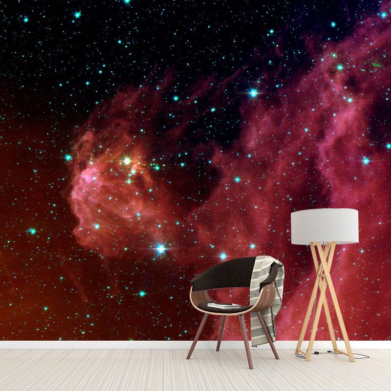 Photography Stain Resistant Mural Wallpaper Starry Sky Living Room Wall Mural