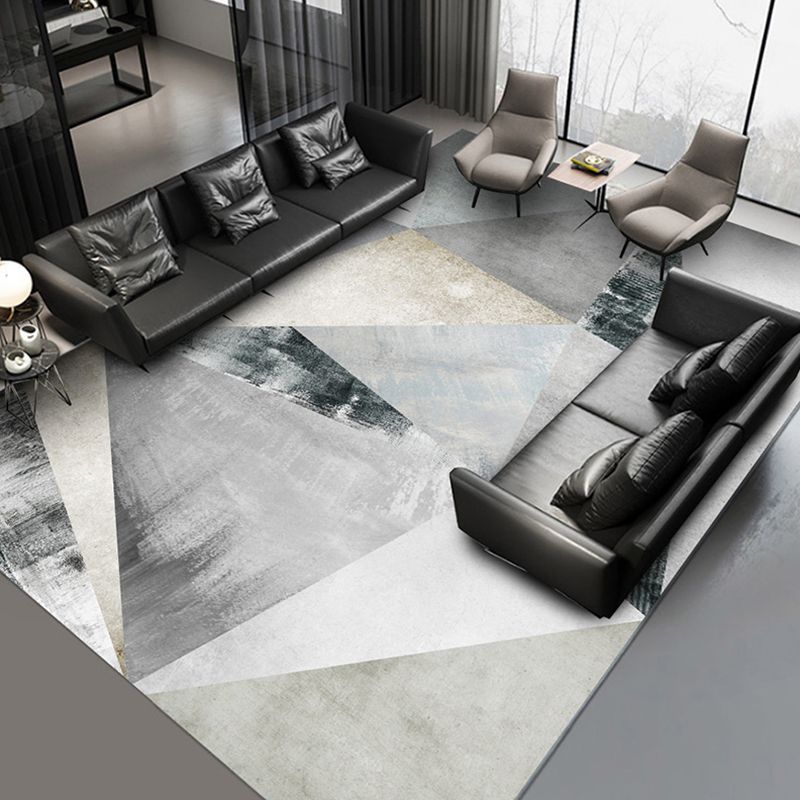 Roze abstracte printruimte Tapijt modern polyester gebied tapijt vlekbestendig vloerkleed voor woningdecoratie