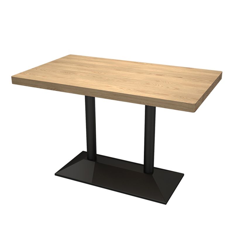 Mesa de comedor de estilo industrial, colección de comedor de madera maciza de pino para interiores