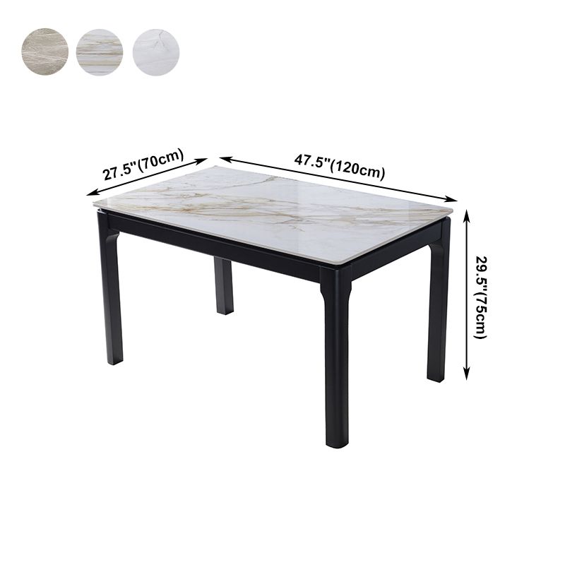 Mesa rectangular muebles para la sala de cena de mediados de siglo con base de madera