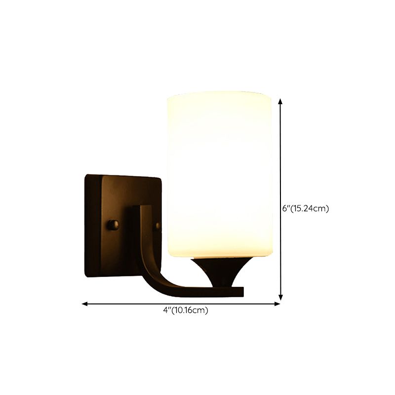 Contemporary Wall Lamp Glass Wall Vanity Lights for Washroom