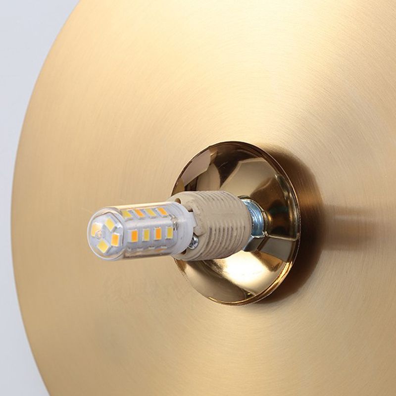 Nordic Style Wall Sconce White Glass Globe Wall Mounted Light for Living Room