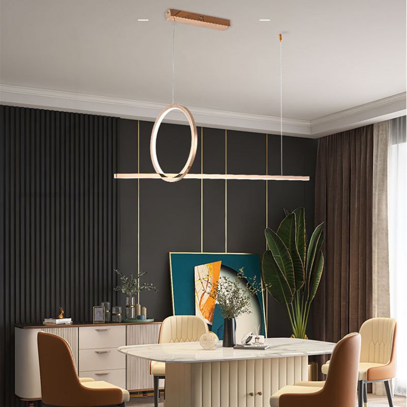 Nordic Modern Island Light Simple Led Kronleuchter Lampenvorrichtung für Esszimmer