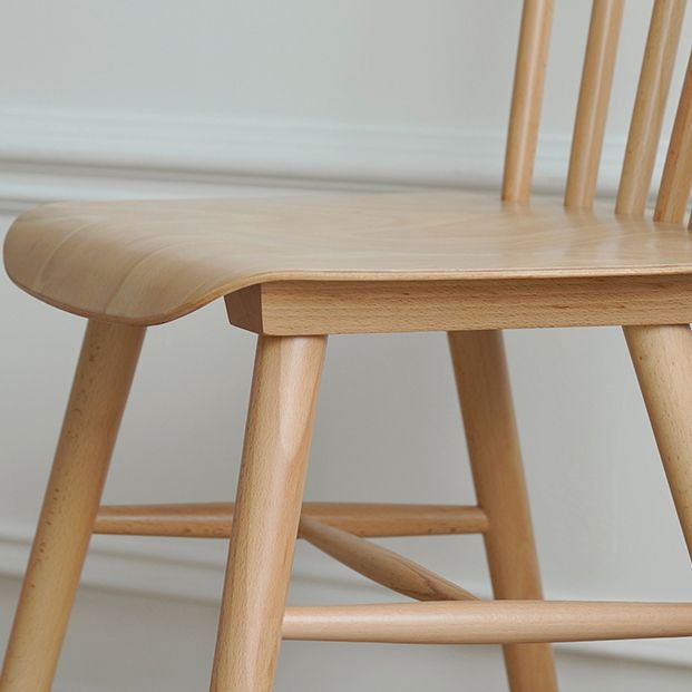 Solid Wood Armless Dining Chairs Contemporary Dining Accent Chair