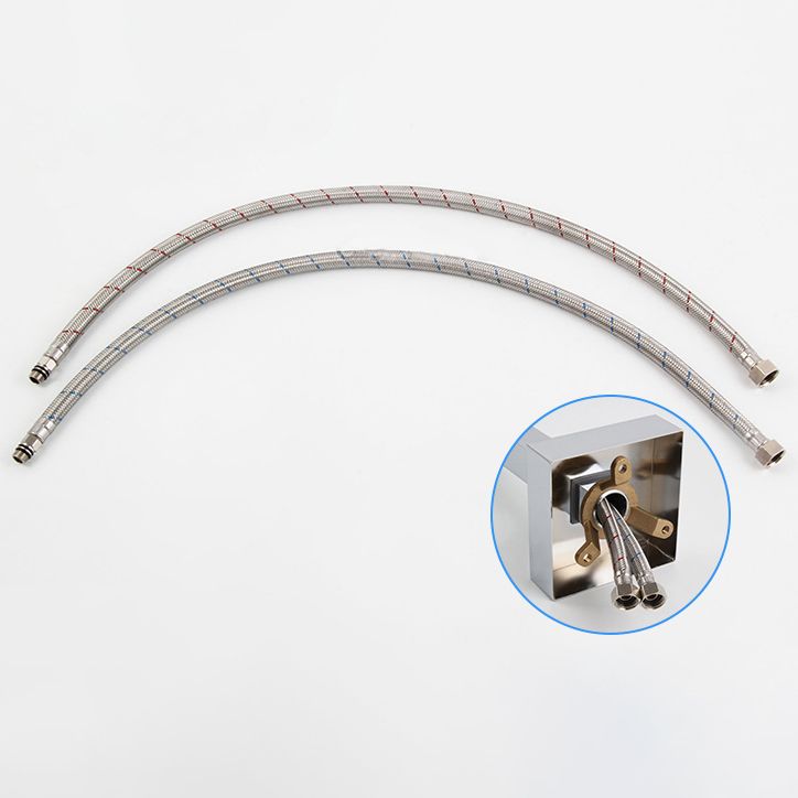 Floor Mounted Copper Freestanding Tub Filler High Arc Freestanding Faucet with Hose