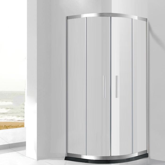 Framed Tempered Shower Bath Door Double Sliding Shower Doors