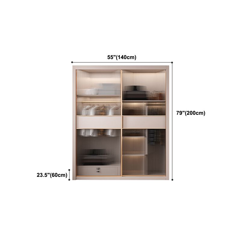 Sliding Wardrobe Closet With Drawer Contemporary Wardrobe Armoire