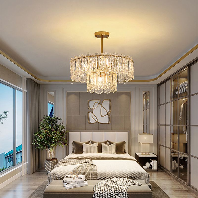 Modern Style Island Pendants Glass Pendant Lights in Gold for Living Room