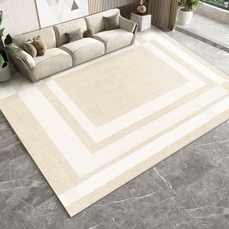 Trendy Rectangle Print Indoor Rug Polyester Carpet Non-Slip Backing Area Rug for Home Decoration