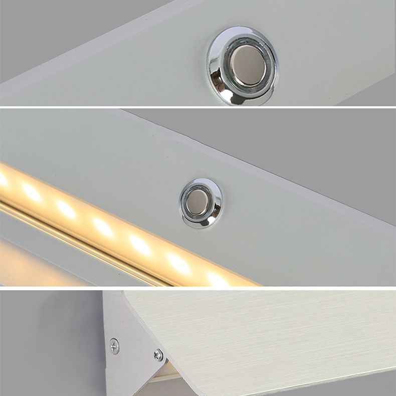 Sconce de style nordique Aluminium Murce Recte