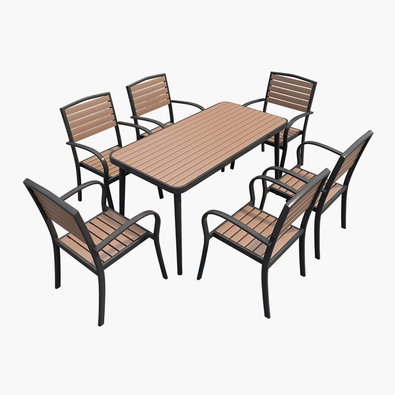 Modern Style Rectangle Table Set 1/2/5/7 Pieces Dining Set for Home