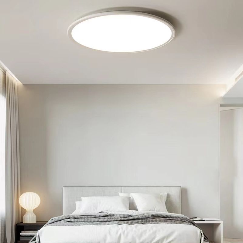 1 Light Geometric Flush Mount Lighting Simplicity Metal Ceiling Light