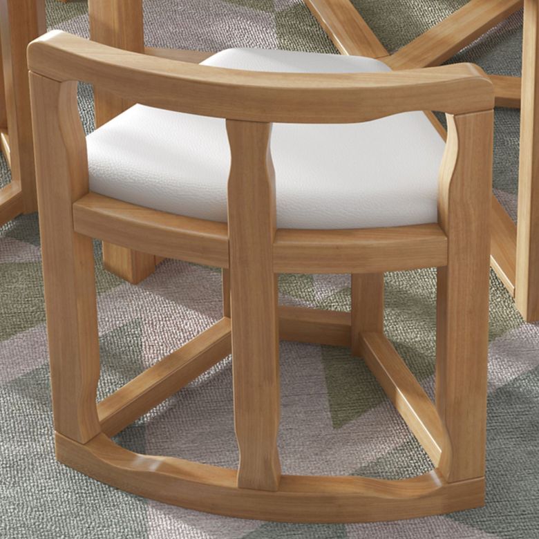 Round Solid Wood Dining Table Set 1/7 Pieces Dining Set for Kitchen