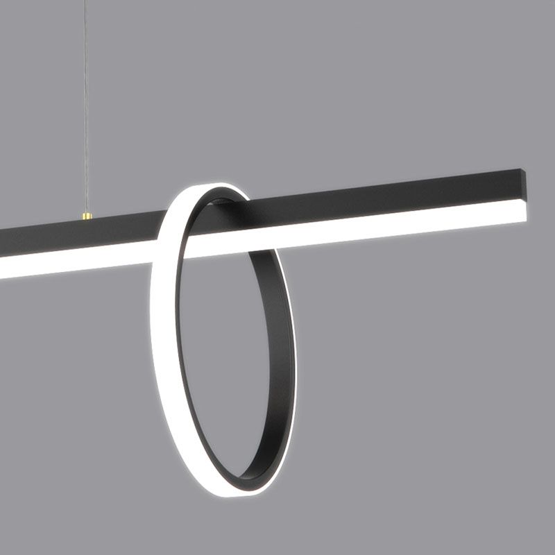 Modern Kitchen Pendant Lights Geometric Chandelier Lighting Fixtures with Acrylic Shade