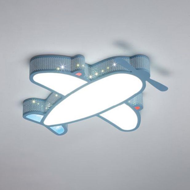 Airplane Flush Mount Light Fixtures 1 Light Acrylic Cartoon LED Ceiling Light