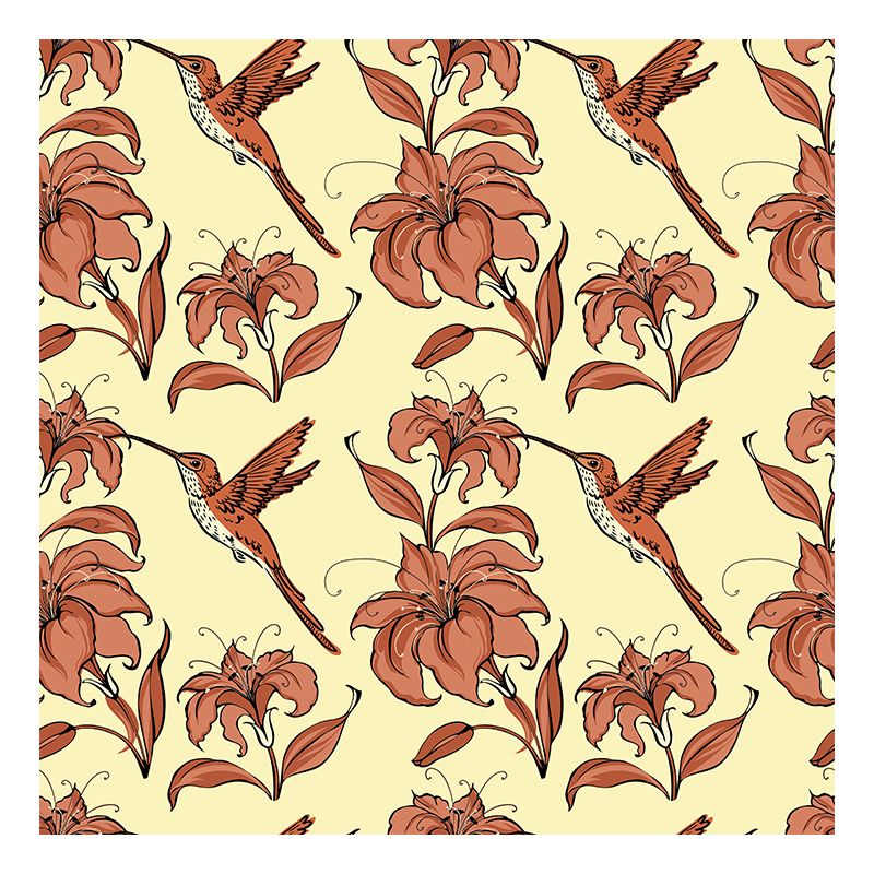 Illustration Environment Friendly Mural Wallpaper Plant Pattern Living Room Wall Mural