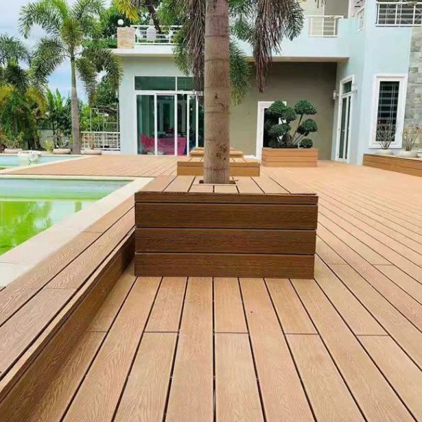 Embossed Patio Flooring Tiles Nailed Deck Tile Kit Outdoor Patio