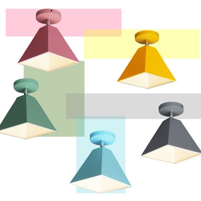 Trapezoid spoellicht 1 licht metaal moderne spoelbevestiging plafond verlichtingsarmaturen