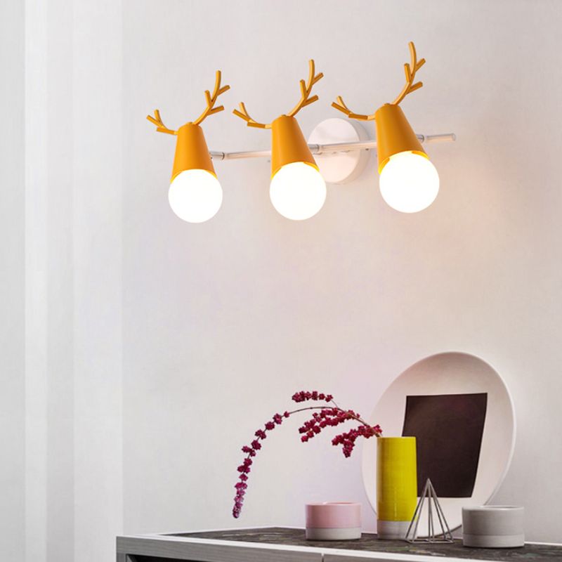 Multi-Light Geometric Wall Lamps Modern Style Metal Wall Mounted Lights