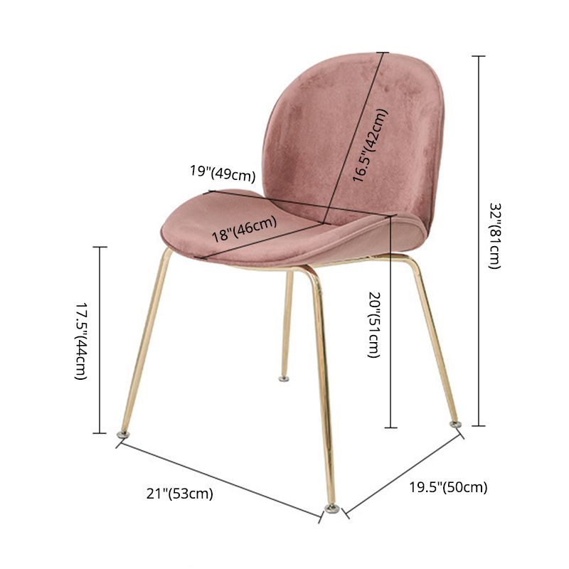 Chaises en métal de style scandinave maison des chaises sans bras solides pour cuisine