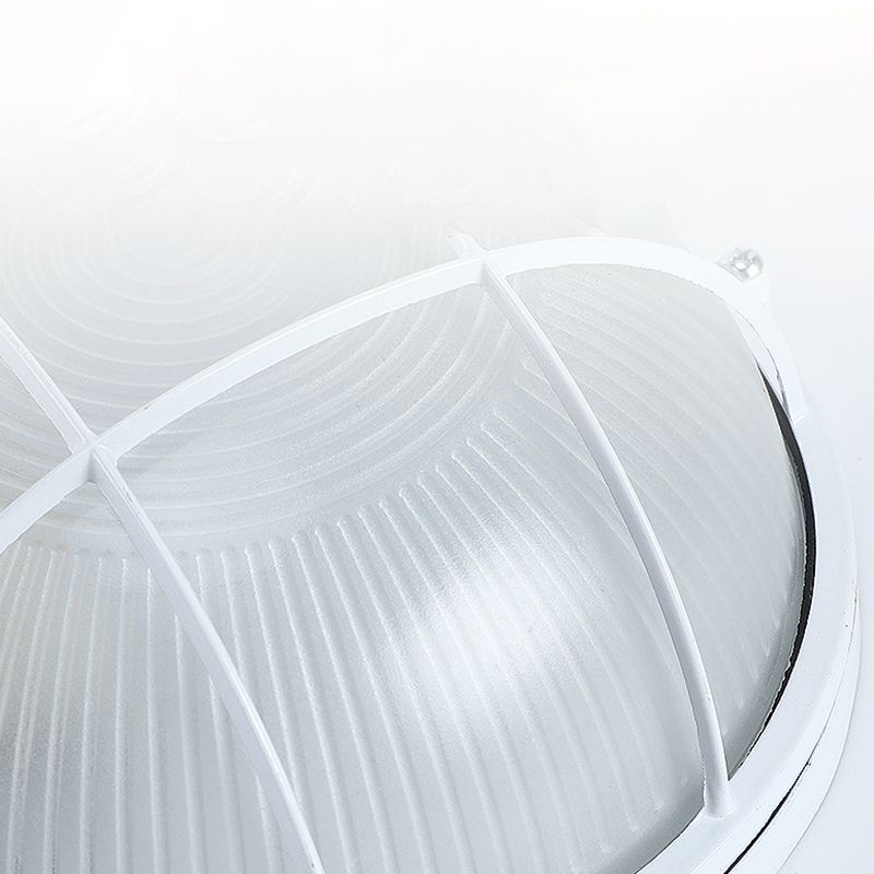 Simplicity Lámpara de techo para balcón, resistente al agua, a prueba de herrumbre, 1 luz de montaje empotrado para exteriores