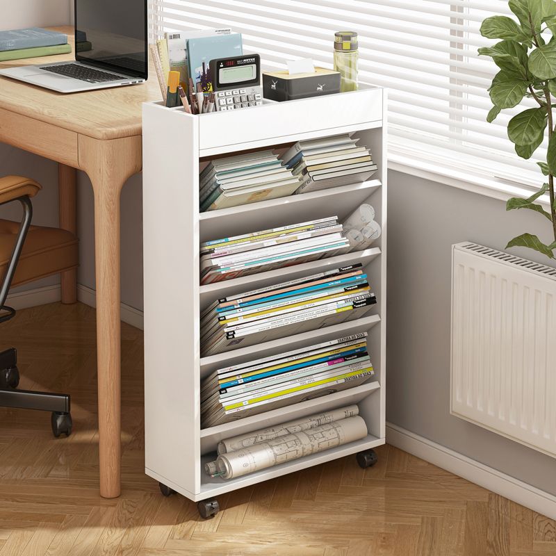 Contemporary Style Bookcase Wooden Book Shelf for Home Office