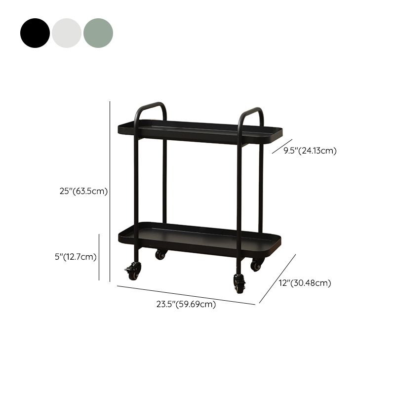 Tray Top Double Tier End Table Rectangular End Slide Table with Storage