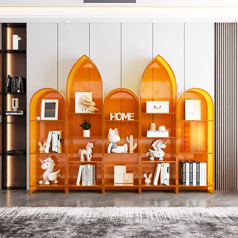 Glam Acrylic Bookshelf Standard Shelf Bookcase for Study Room 9.8" W