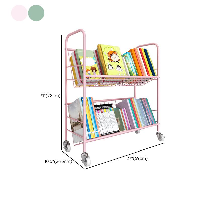 Shelves Included Standard Bookshelf Metal Contemporary Bookcase