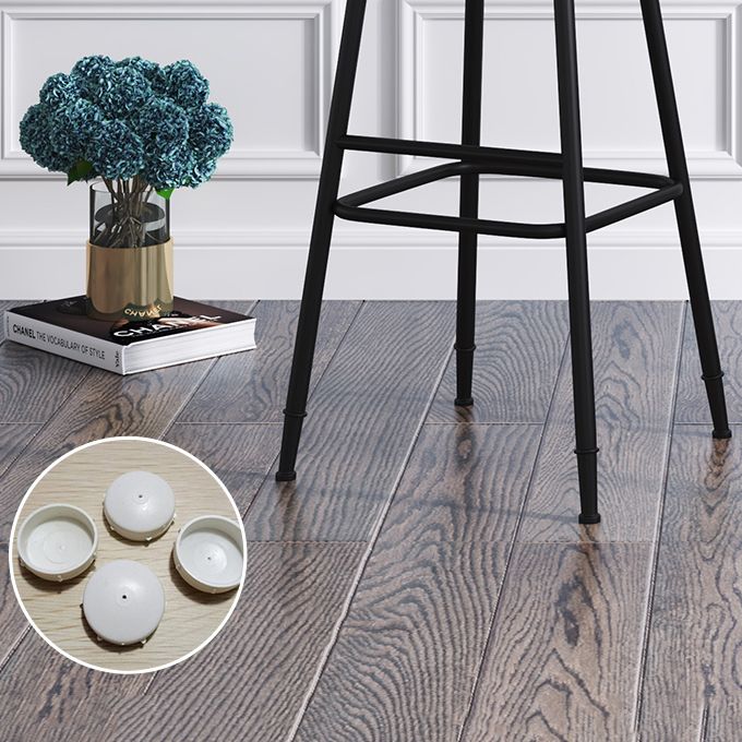 Modern Backrest Armless Counter Stool Iron Cafe Bar Stool with Leather Cushion