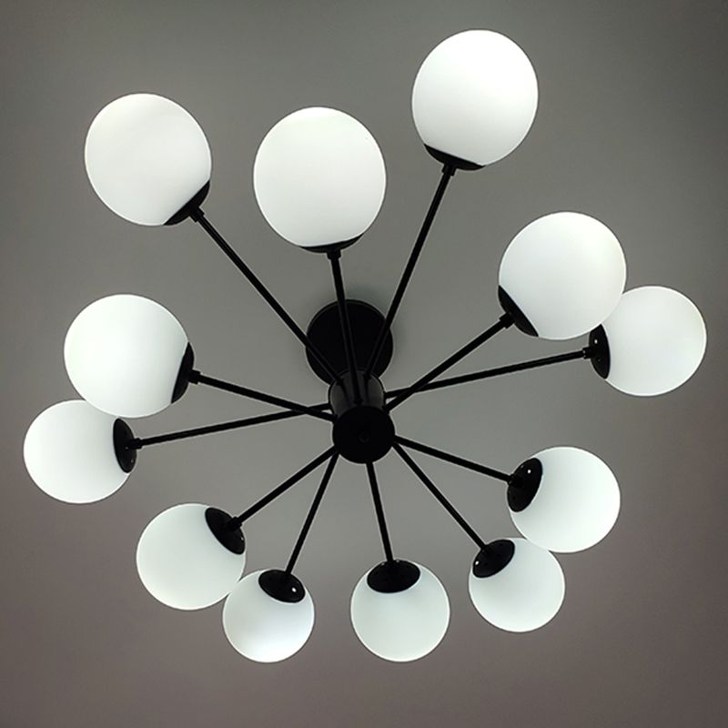 Aparte de iluminación de latón completo de estilo negro